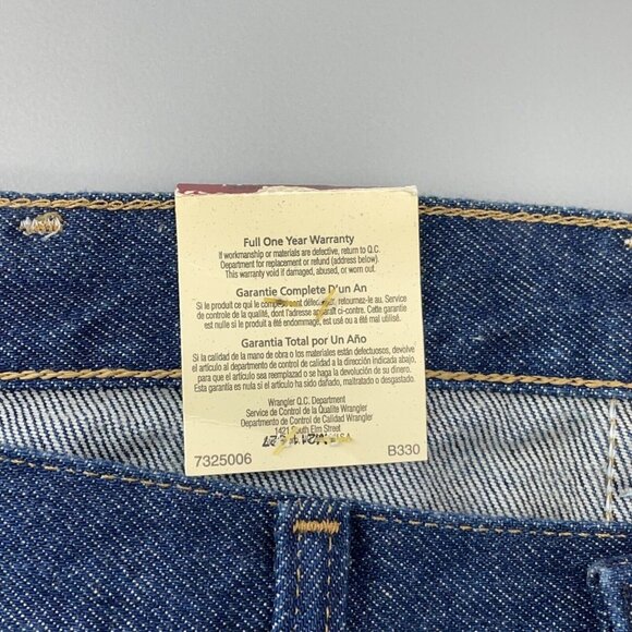Wrangler Rugged Wear Classic Fit Bootcut Denim Dark Blue Mens 46x30 New - Picture 6 of 12
